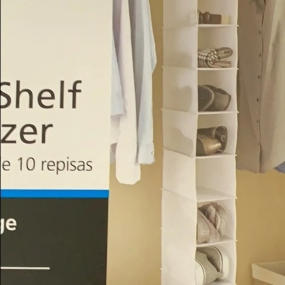 Mainstays White 10-Shelf Closet Organizer